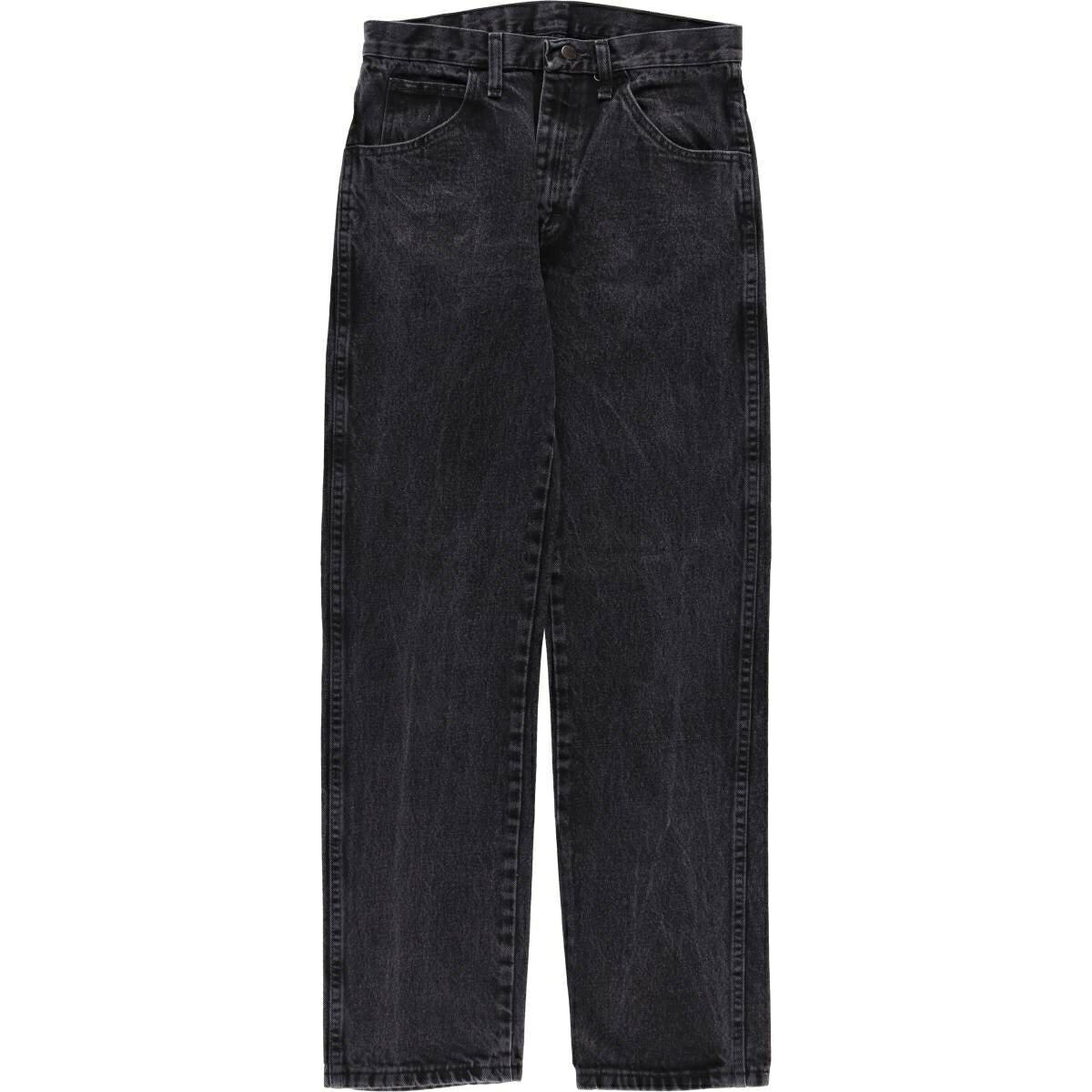 古着 ラスラー RUSTLER ブラックデニム ストレートデニムパンツ メンズw30相当 /eaa628140   ブラック系 春夏秋冬