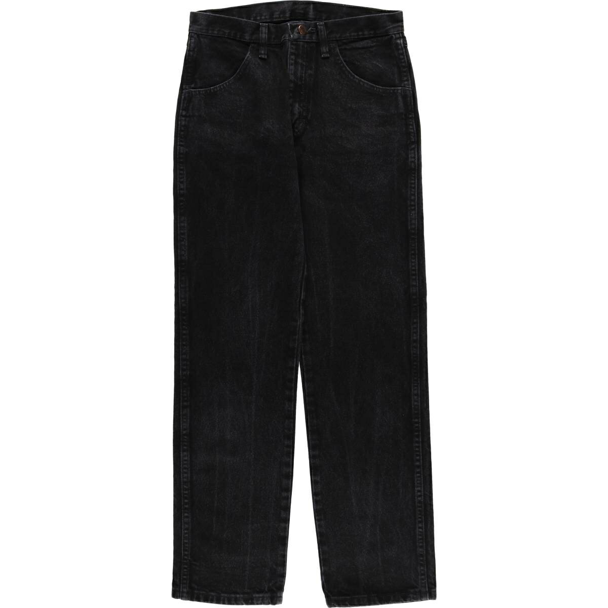 古着 ラスラー RUSTLER ブラックデニム ストレートデニムパンツ メンズw30相当 /eaa628141   ブラック系 春夏秋冬