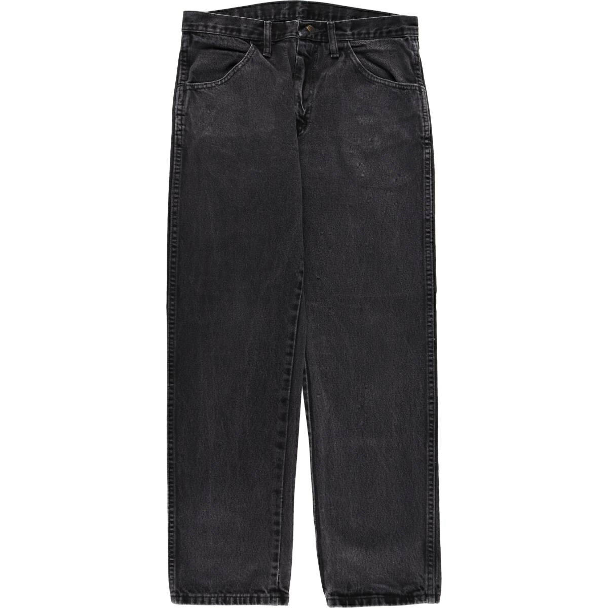 古着 ラスラー RUSTLER ブラックデニム テーパードデニムパンツ メンズw33相当 /eaa628147   ブラック系 春夏秋冬