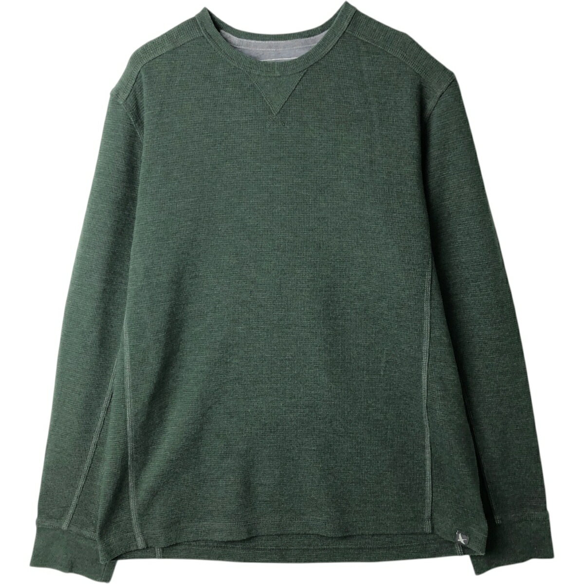 樂天商城 - 古着 エディーバウアー Eddie Bauer サーマルロンT ワッフル メンズL相当 /eaa628322 【中古】 【260402】 グリーン系 春夏秋