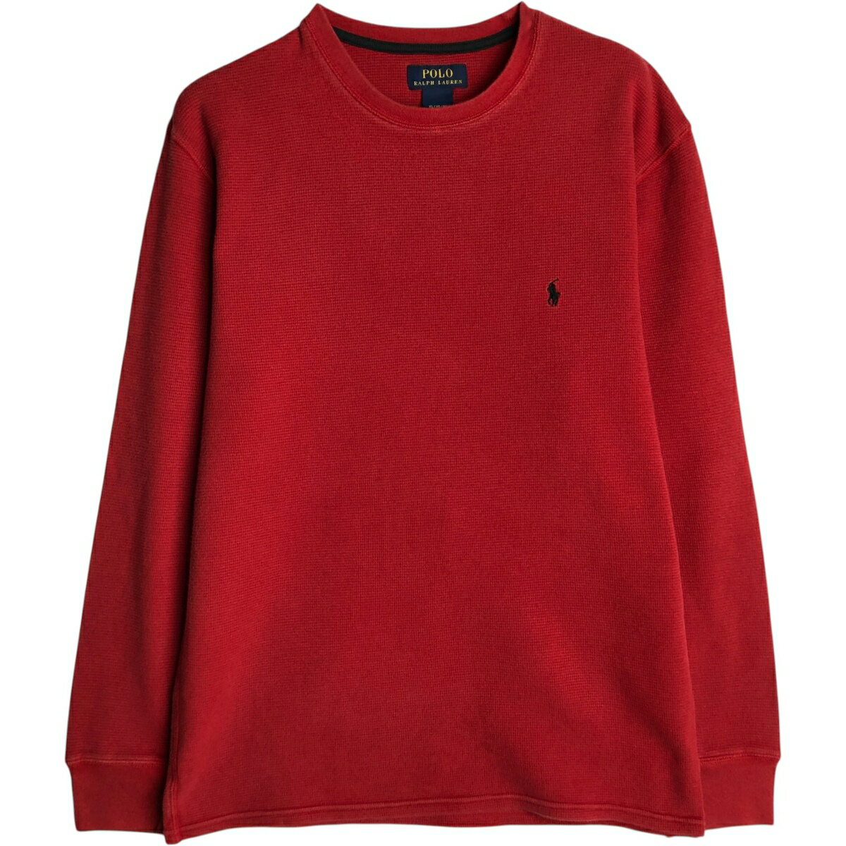 Rakuten - 古着 ラルフローレン Ralph Lauren POLO RALPH LAUREN サーマルロンT ワッフル メンズXL相当 /eaa628339 【中古】 【260328】 レッド系 春夏秋