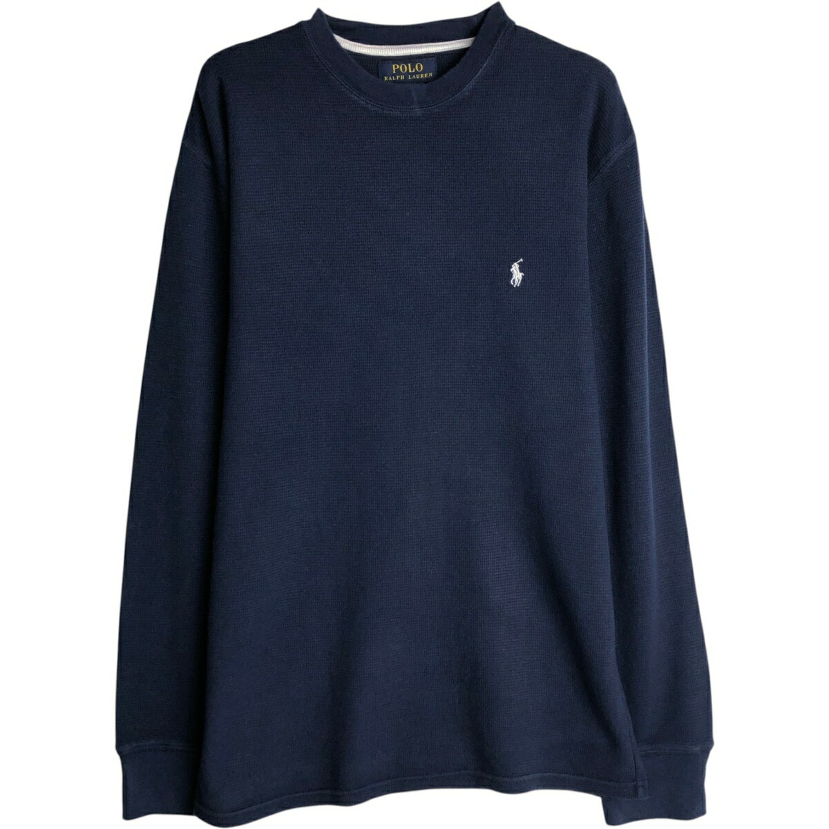 Rakuten - 古着 ラルフローレン Ralph Lauren POLO RALPH LAUREN サーマルロンT ワッフル メンズM相当 /eaa628346 【中古】 【260328】 ネイビー系 春夏秋