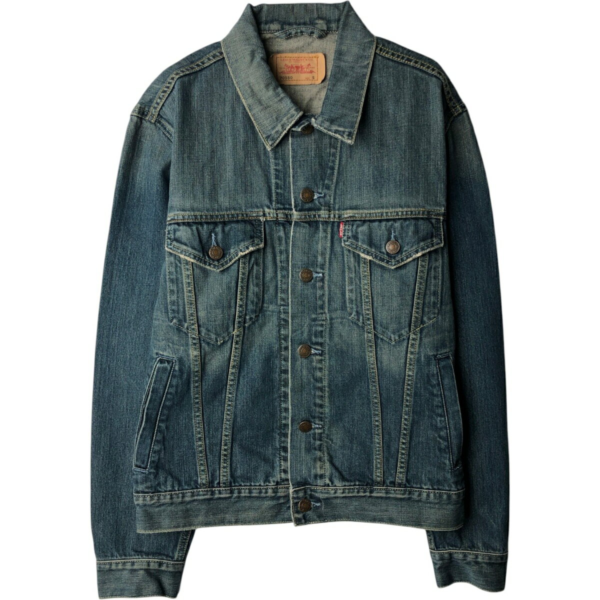 古着 00'S リーバイス Levi's 70550-0439 ユーロモデル デニムジャケット Gジャン メンズS相当 /eaa628440 【中古】 【260330】