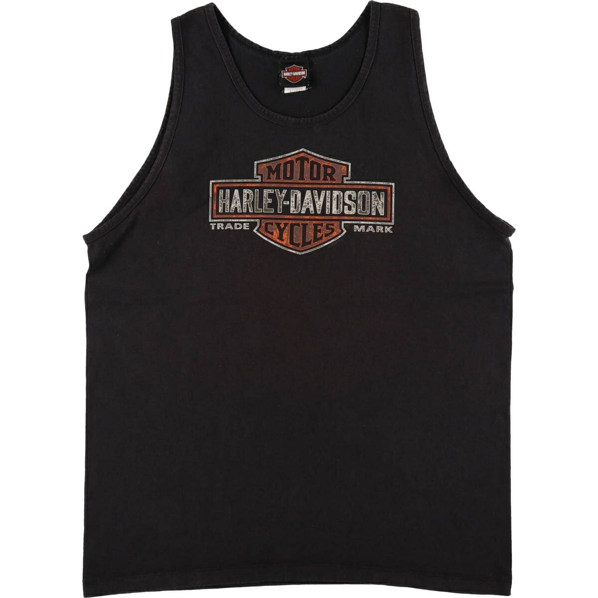 Rakuten - 古着 ハーレーダビッドソン Harley-Davidson 星条旗柄 ノースリーブ モーターサイクル バイクTシャツ メンズXL相当 /eaa628469 【中古】 【260330】