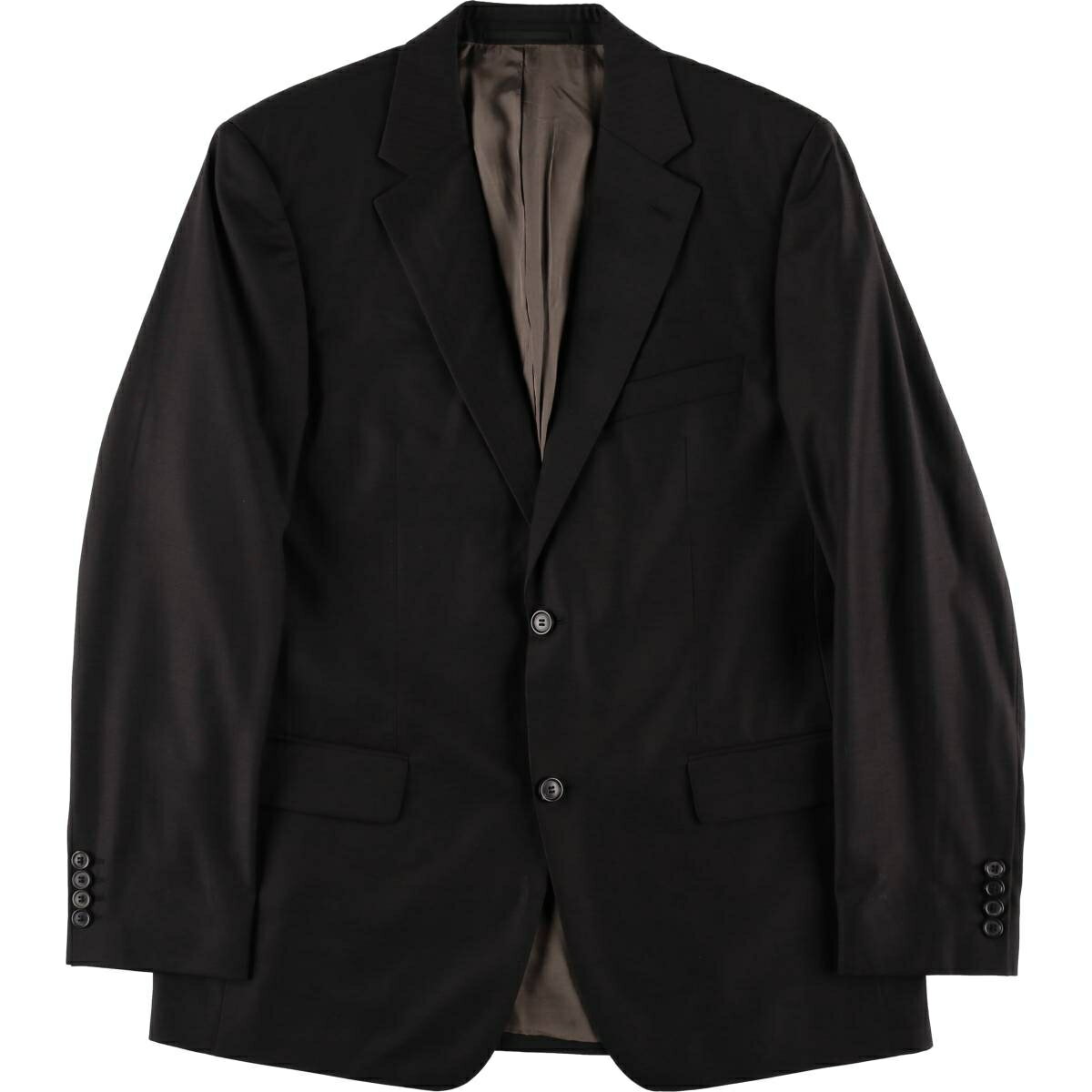 樂天商城 - 古着 ヒューゴボス HUGO BOSS ストライプ柄 ウールテーラードジャケット メンズM相当 /eaa628519 【中古】 【260328】 ブラウン系 春秋冬