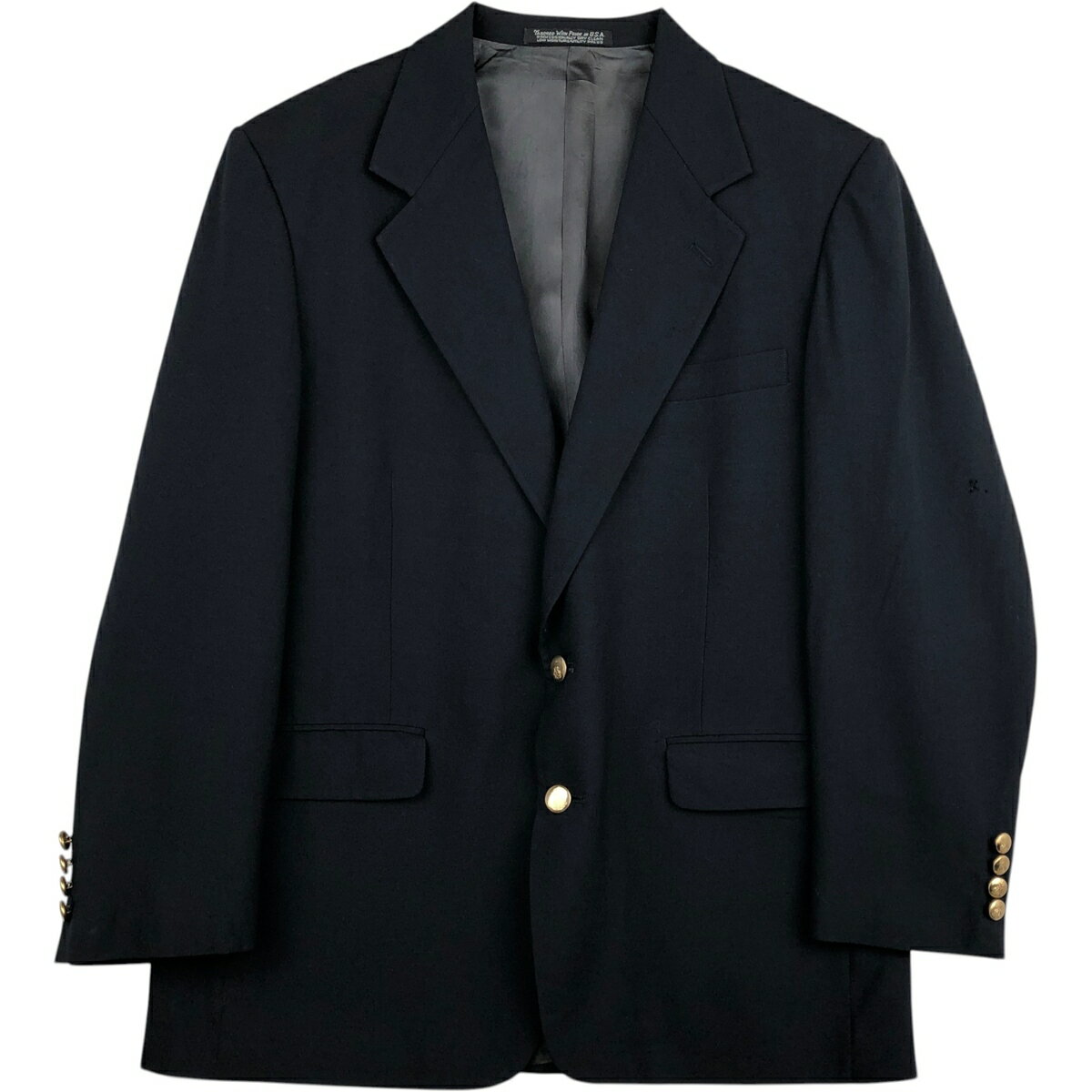 樂天商城 - 古着 Christian Brooks 紺ブレザー テーラードジャケット USA製 メンズL相当 /eaa628543 【中古】 【260331】 ネイビー系 春秋冬