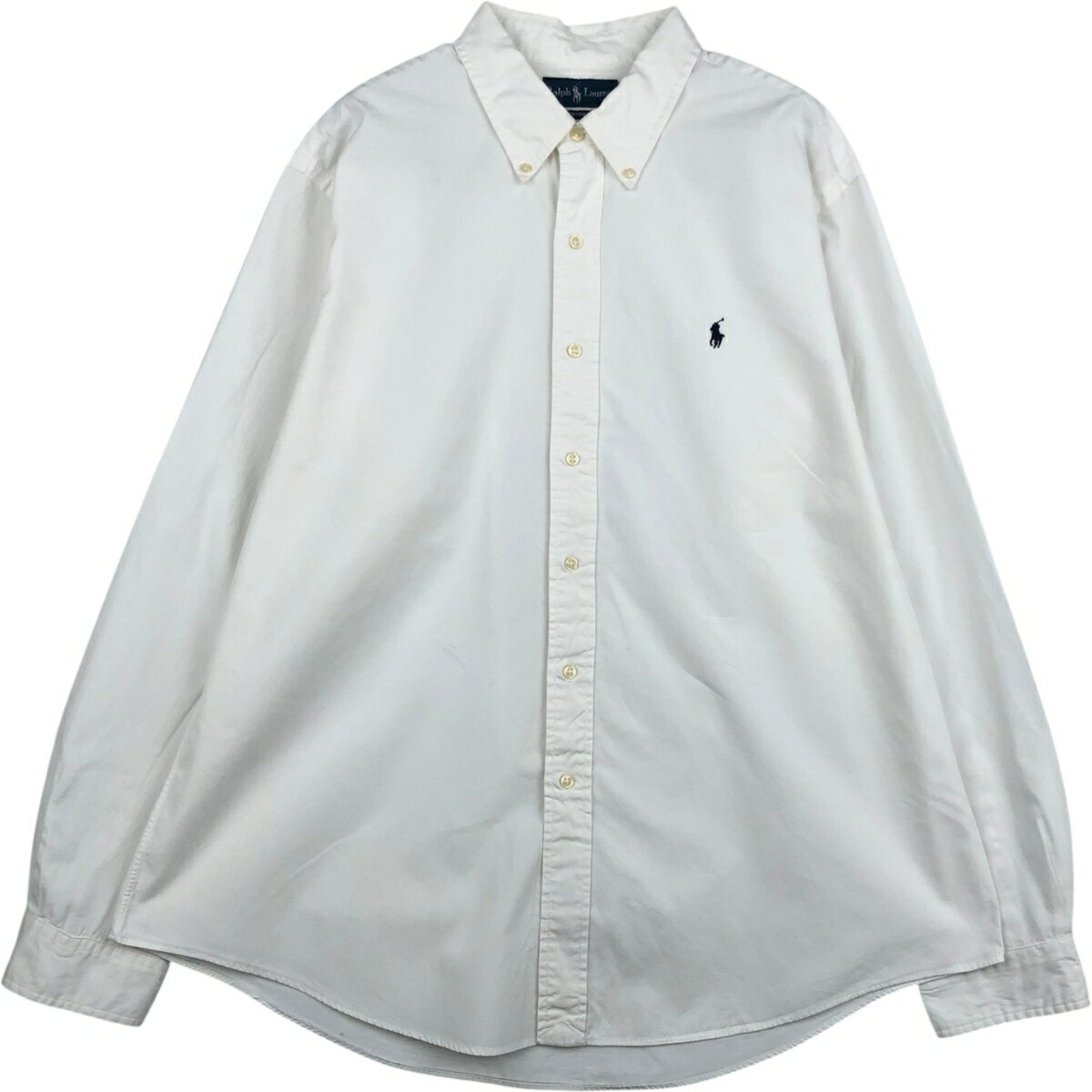 Rakuten - 古着 ラルフローレン Ralph Lauren CUSTOM FIT 長袖 ボタンダウンシャツ メンズXXL相当 /eaa628573 【中古】 【260330】