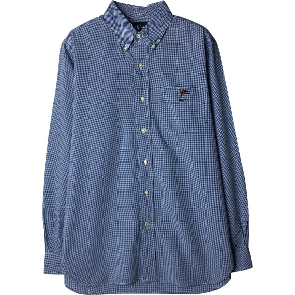 古着 ラルフローレン Ralph Lauren ギンガムチェック 長袖 ボタンダウンチェックシャツ メンズM相当 /eaa628616 【中古】 【260329】 ..