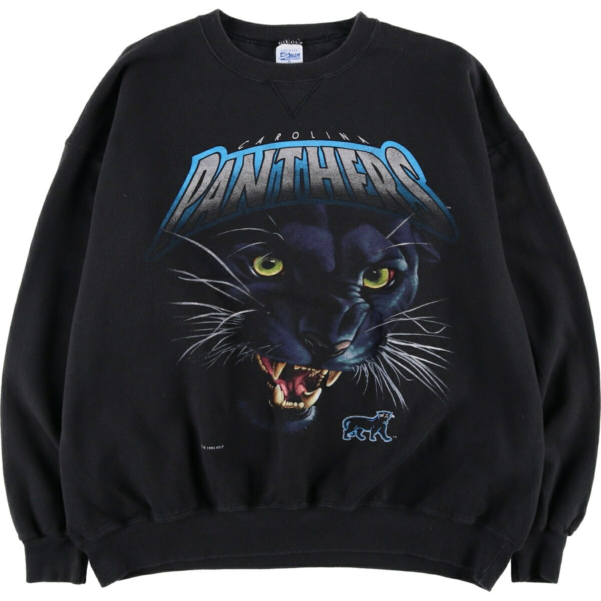 Collaboration - 古着 90'S SALEM NFL CAROLINA PANTHERS カロライナパンサーズ プリントスウェットシャツ トレーナー USA製 メンズXL相当 ヴィンテージ /eaa628677 【中古】 【260329】 【GR-UN-2604】