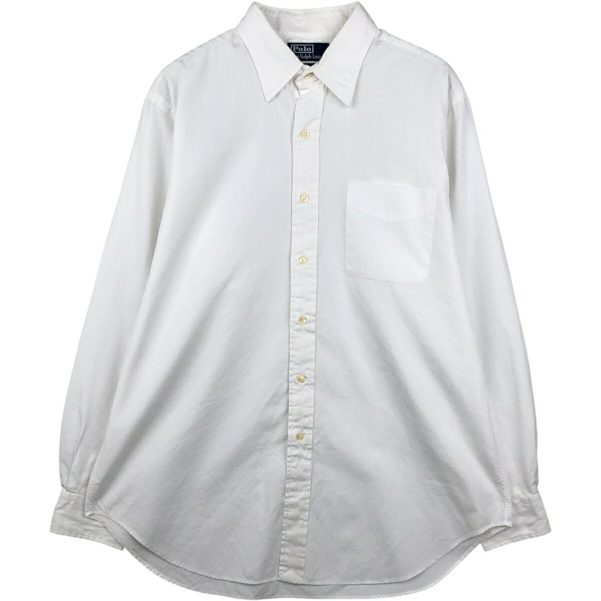 Rakuten - 古着 ラルフローレン Ralph Lauren ANDREW 長袖 コットンシャツ メンズXL相当 /eaa628903 【中古】 【260503】 ホワイト系 春夏秋冬