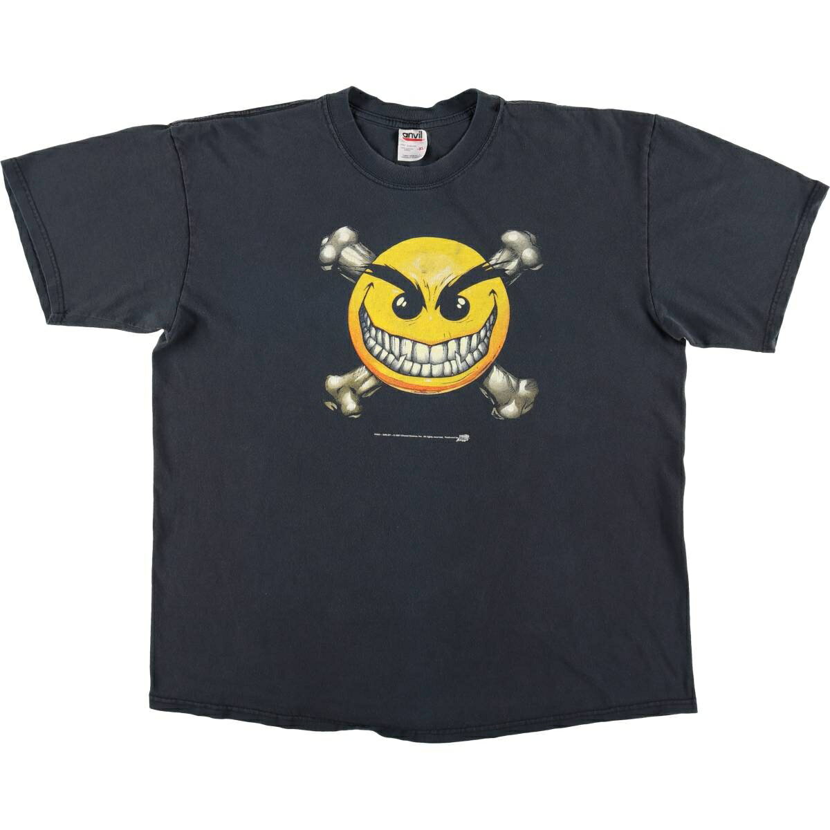 古着 00'S アンビル Anvil Chaos Comics スマイリー プリントTシャツ メンズL相当 /eaa629128 【中古】 【260329】 【GR-UN-2604】