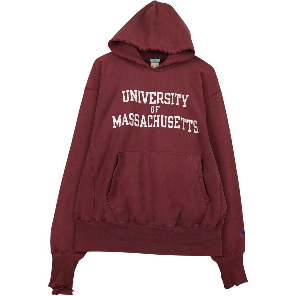 古着 90'S チャンピオン Champion 3連プリント カレッジ スウェットプルオーバーパーカー メンズXL相当 ヴィンテージ /eaa629198 【中古】 【260410】 レッド系 春夏秋冬