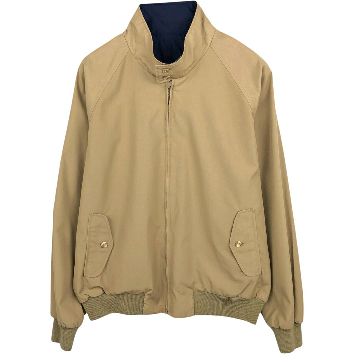 Rakuten - 古着 ~00'S ランズエンド LANDS'END リバーシブル ハリントンジャケット スイングトップ メンズL相当 /eaa629257 【中古】 【260409】 ベージュ系 春秋冬