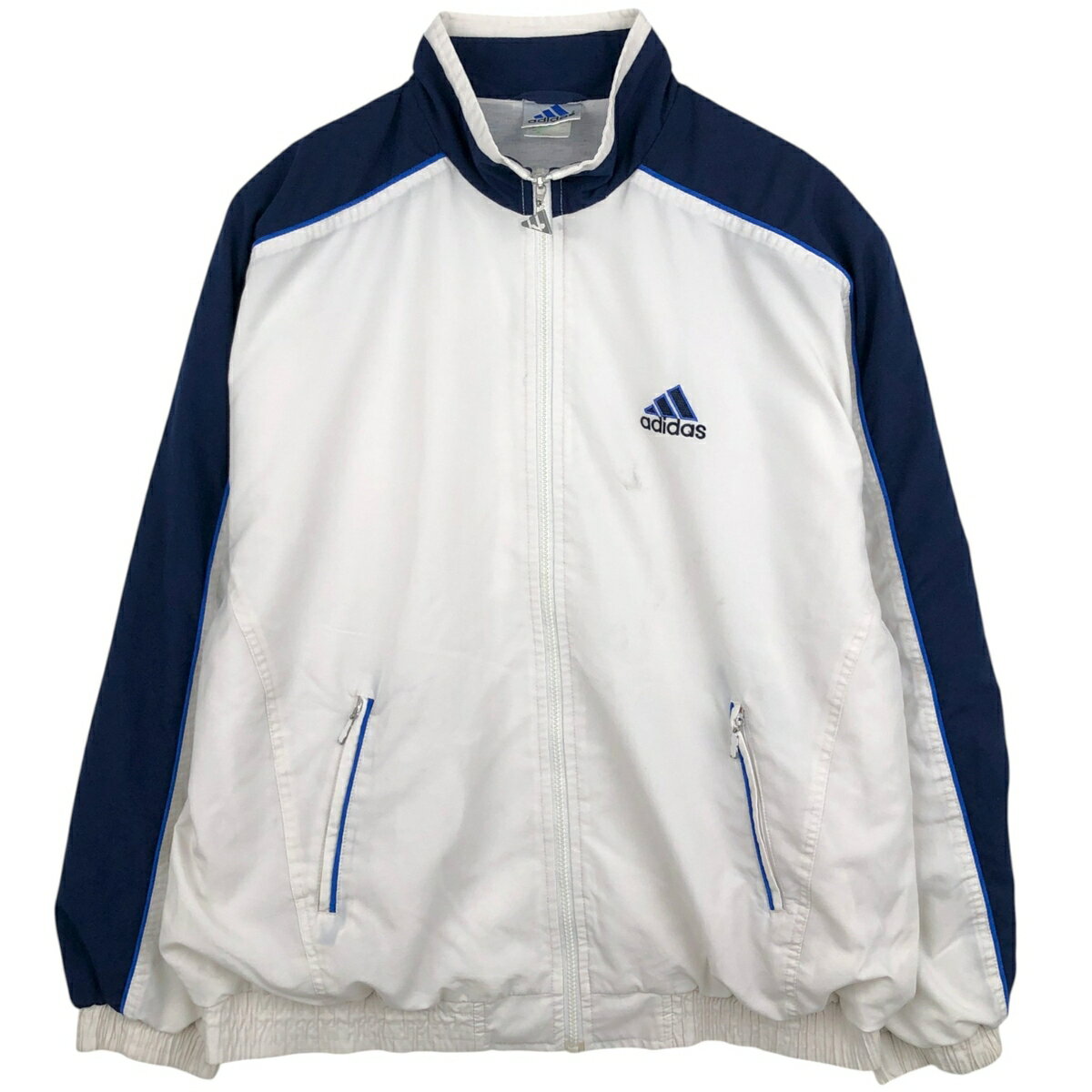 Rakuten - 古着 00'S アディダス adidas バックロゴ ウインドブレーカー メンズXXL相当 /eaa629302 【中古】 【260401】 ホワイト系 春秋冬