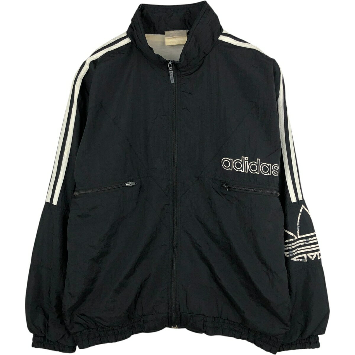 Rakuten - 古着 80~90'S アディダス adidas ナイロンジャケット メンズM相当 ヴィンテージ /eaa629321 【中古】 【260405】 ブラック系 春秋冬