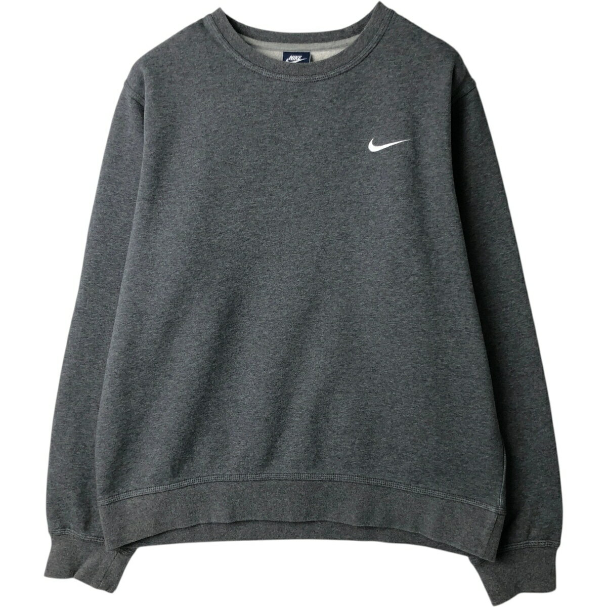 Rakuten - 古着 ナイキ NIKE ワンポイントロゴスウェットシャツ トレーナー メンズL相当 /eaa629549 【中古】 【260401】 グレー系 春夏秋冬