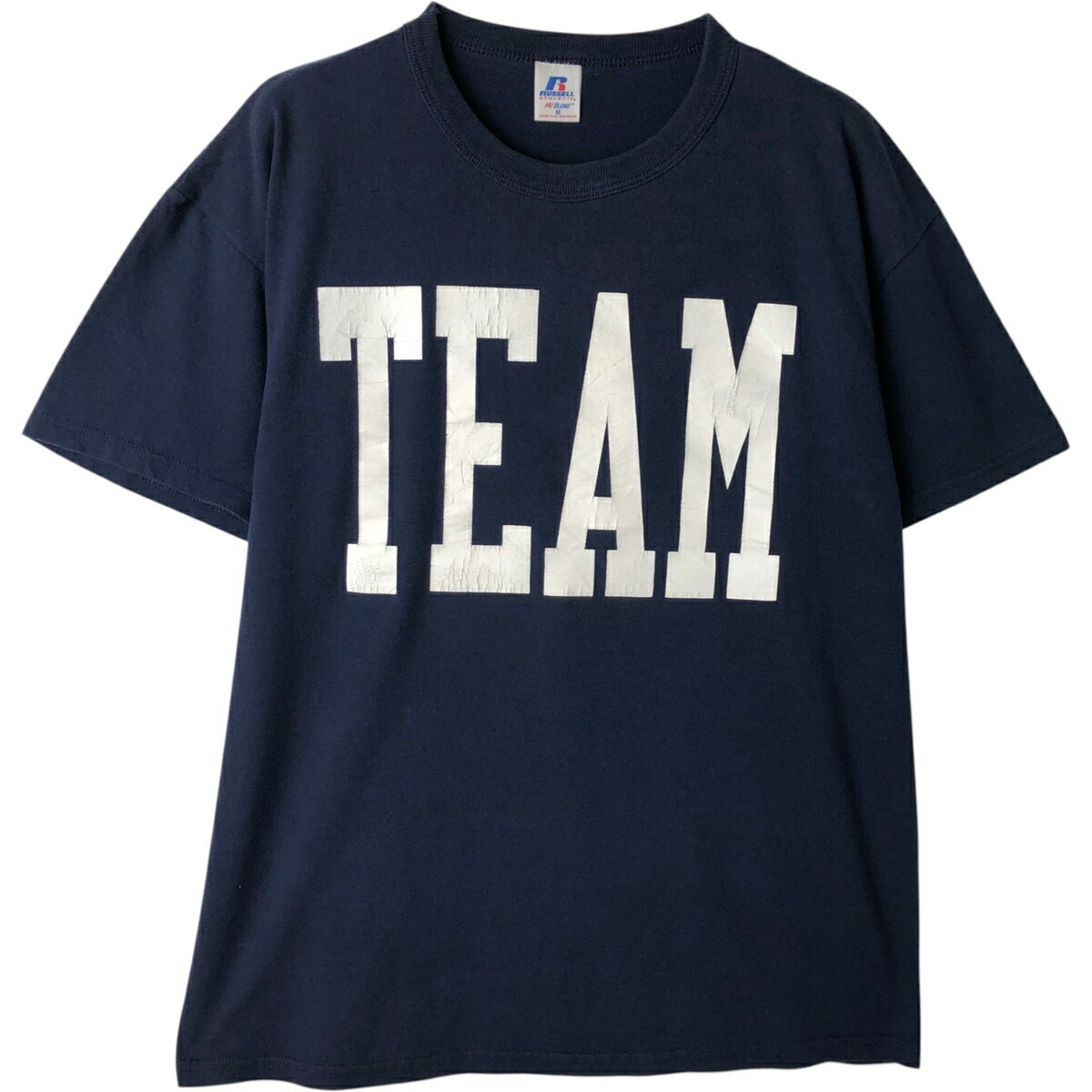 乐天商城 - 古着 ラッセル Russell NU BLEND スポーツプリントTシャツ メンズM相当 /eaa629687 【中古】 【260404】