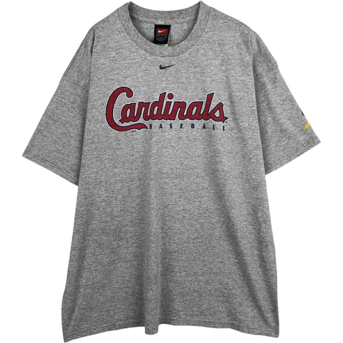 古着 ナイキ NIKE TEAM MLB ST. LOUIS CARDINALS セントルイスカージナルス ロゴプリントTシャツ メンズL相当 ヴィンテージ /eaa629712 【中古】 【260405】 グレー系 春夏秋