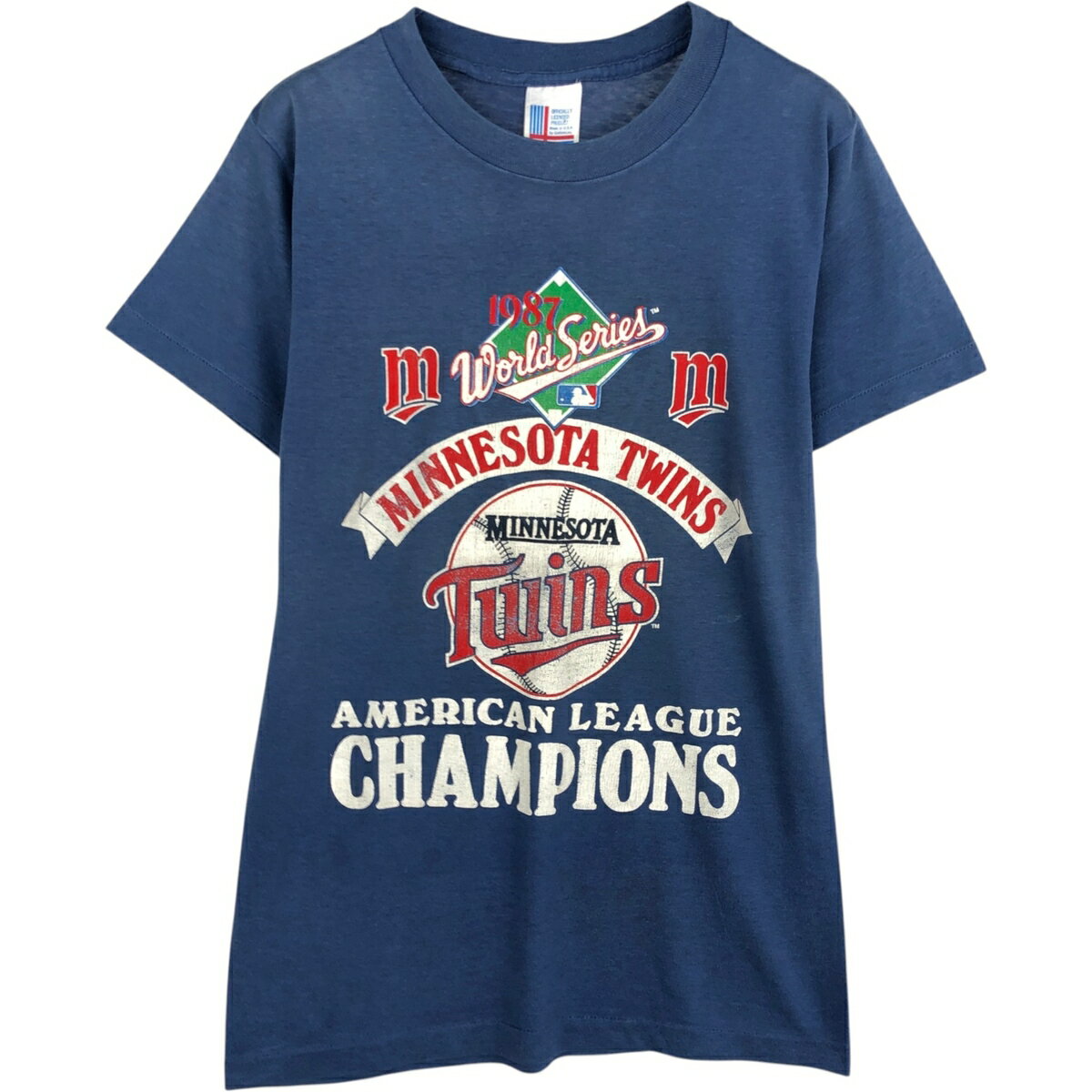 乐天商城 - 古着 MLB MINNESOTA TWINS ミネソタツインズ スポーツプリントTシャツ USA製 メンズM相当 /eaa629723 【中古】 【260404】