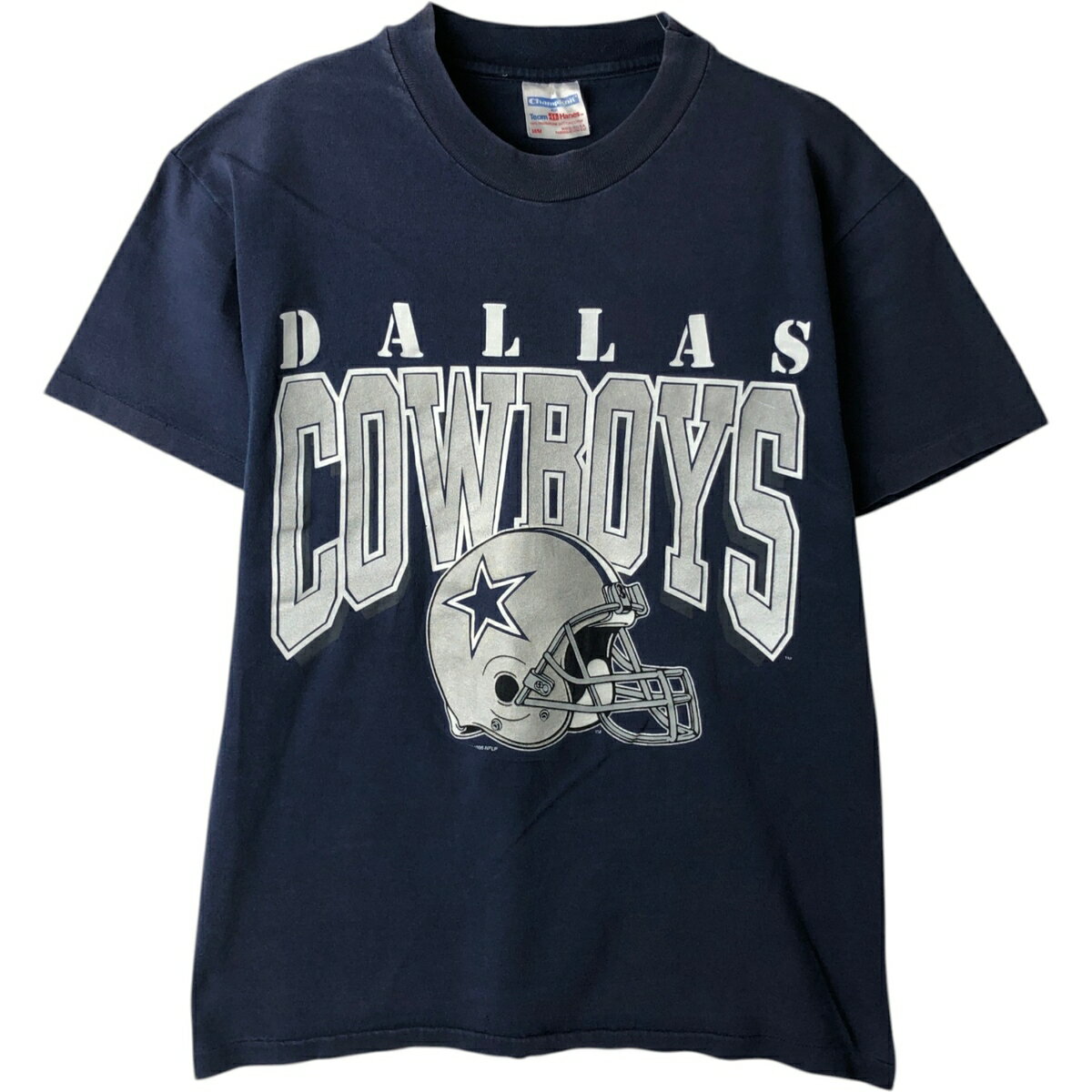 Rakuten - 古着 90'S ChampKnit NFL DALLAS COWBOYS ダラスカウボーイズ スポーツプリントTシャツ USA製 メンズM相当 ヴィンテージ /eaa629745 【中古】 【260404】
