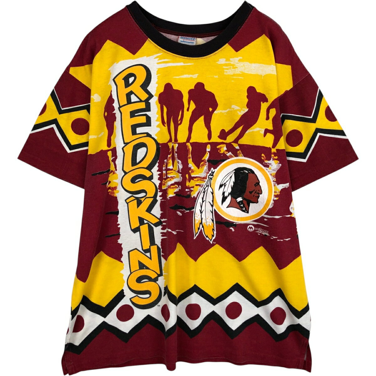 樂天商城 - 古着 MENDEZ NFL WASHINGTON REDSKINS ワシントンレッドスキンズ オールオーバープリント スポーツプリントTシャツ USA製 メンズXL相当 /eaa629752 【中古】 【260404】 【GR-UN】