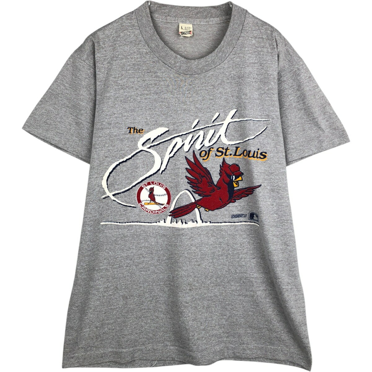 古着 80~90'S スクリーンスターズ SCREEN STARS MLB ST. LOUIS CARDINALS セントルイスカージナルス スポーツプリントTシャツ USA製 メンズL相当 ヴィンテージ /eaa629762 【中古】 【260404】