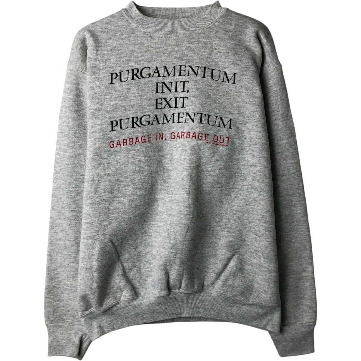 Rakuten - 古着 90'S タルテックス TULTEX Rivertown Trading Co. プリントスウェットシャツ トレーナー USA製 メンズM相当 ヴィンテージ /eaa629871 【中古】 【260401】 グレー系 春夏秋冬