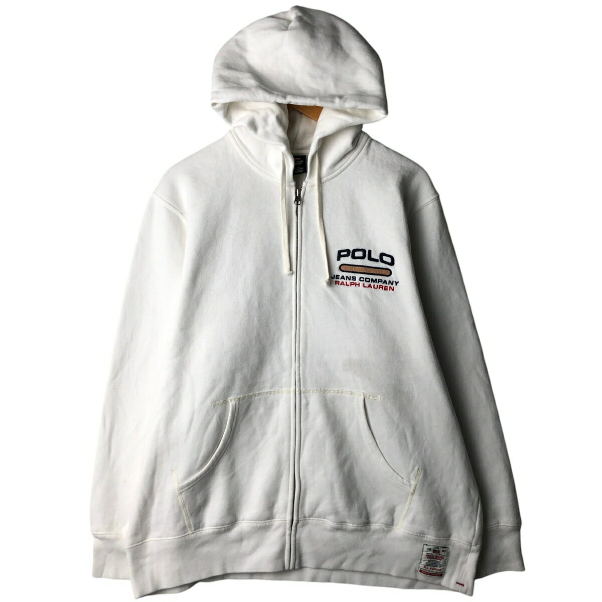 樂天商城 - 古着 ラルフローレン Ralph Lauren POLO JEANS COMPANY スウェットフルジップパーカー メンズL相当 /eaa630147 【中古】 【260406】