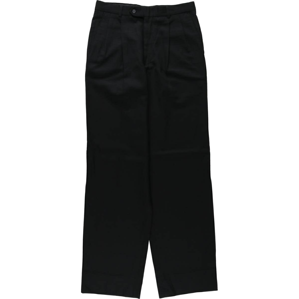 乐天商城 - 古着 Embassy Square ツータック ウールパンツ スラックス メンズw31相当 ヴィンテージ /eaa630237 【中古】 【260409】 ブラック系 春夏秋冬