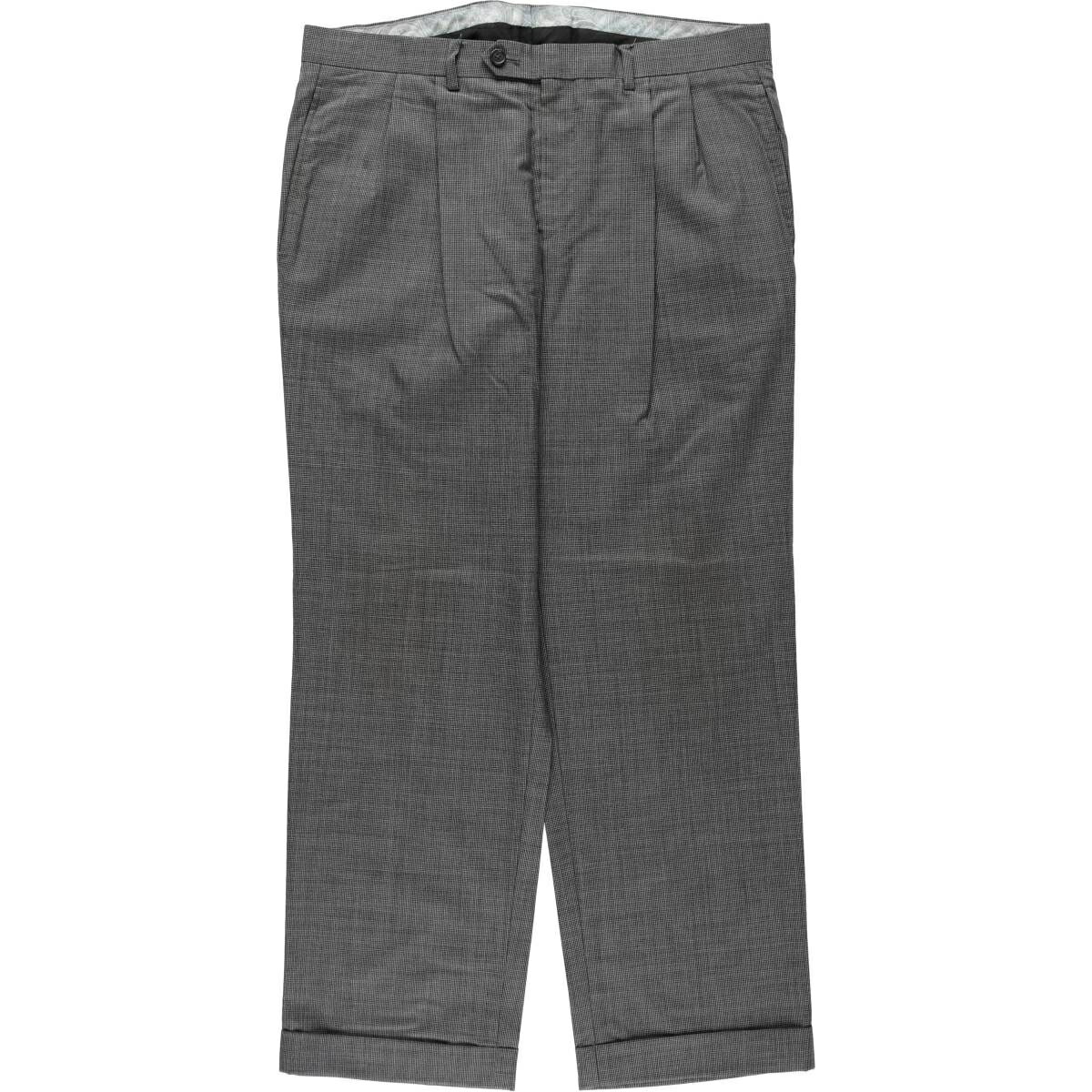Polo by Ralph Lauren ウールトラウザー グレー 70's POLO Ralph Lauren 2-Pleated Wool Trousers In Grey 32×30 / 70s