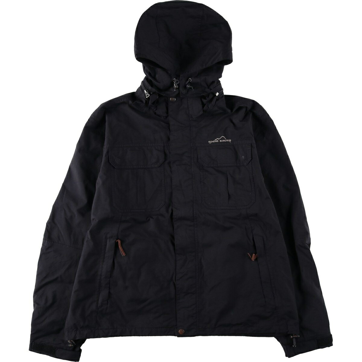 古着 80~90年代 エディーバウアー Eddie Bauer 黒タグ リップストップ 