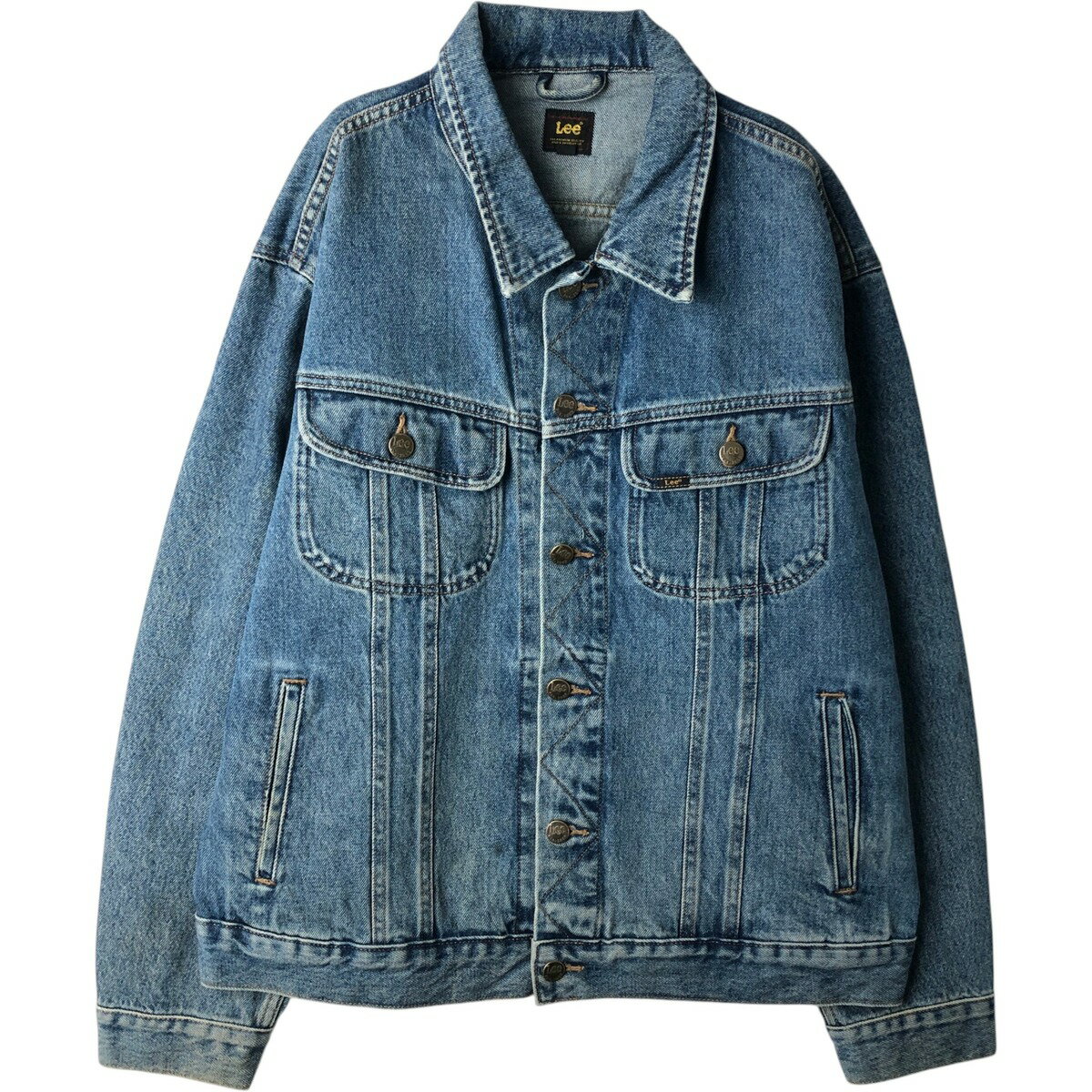 古着 リー Lee RIDER JACKET デニムジャケット Gジャン メンズXL相当 /eaa630351 【中古】 【260405】 ブルー系 春秋冬