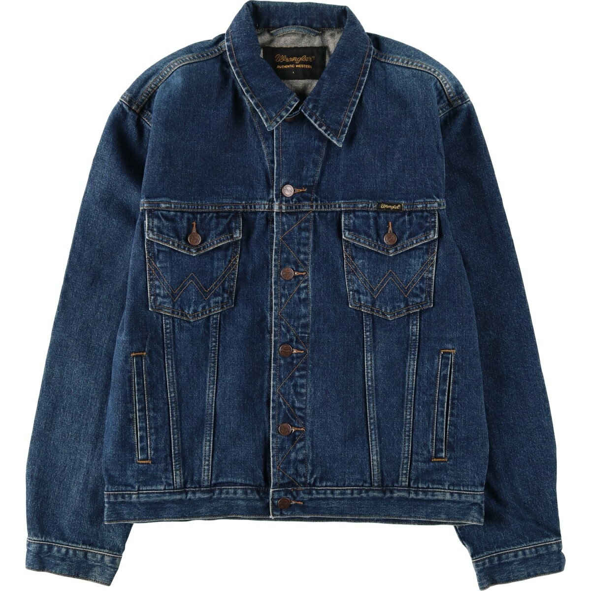 Men's Clothing - 古着 ラングラー Wrangler AUTHENTIC WESTERN デニムジャケット Gジャン メンズL相当 /eaa630363 【中古】 【260410】