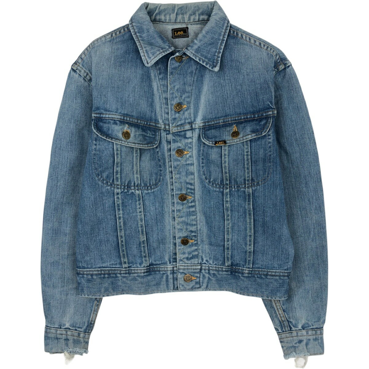 古着 リー Lee デニムジャケット Gジャン メンズM相当 /eaa630369 【中古】 【260411】