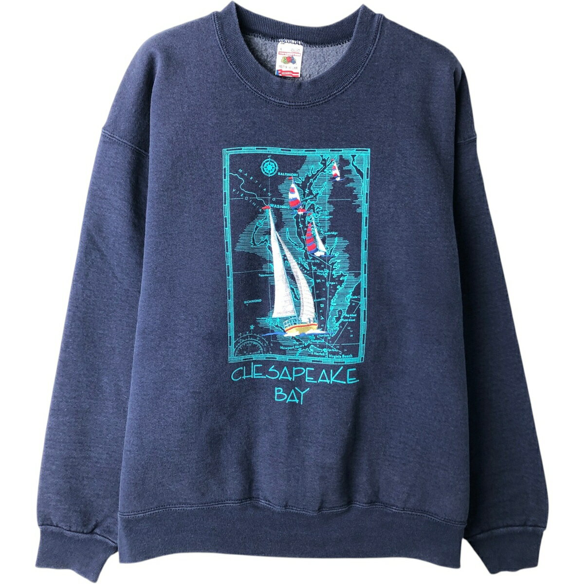 商品詳細 ブランド・FRUIT OF THE LOOM・フルーツオブザルーム・ 特徴・クルーネック(丸首)・長袖・ヴィンテージ・アメカジ・ モデル/形状・SUPER COTTON・スウェットシャツ トレーナー・ 素材・コットン:90%・ポリエステル:10%・ 色・ネイビー系 紺色・ 柄・プリント・刺繍・ 生産国・USA製・ 年代・90年代・ サイズ・表記サイズ:L・着丈:64cm・身幅:60cm・肩幅:56.5cm・袖丈:57cm・ コンディション・C・ カテゴリ・メンズ・トップス・スウェット・トレーナー・ 商品番号・eaa630543・ 取扱店・ネットショップ・ スタッフコメントFRUIT OF THE LOOM SUPER COTTON スウェットシャツ トレーナー / 商品番号 eaa630543 USEDですので使用感などございますが、まだまだご愛用していただけます。 古着という事をご理解の上ご注文よろしくお願いします。 【状態追記】 ●全体、毛羽立ち※状態は当社独自の基準です。 着用感表記サイズ着丈身幅肩幅袖丈 メンズLL(※着用感、表記サイズは目安です。)64cm60cm56.5cm57cm ※測定値の若干の誤差はご了承下さい。サイズガイドはこちら ブランドFRUIT OF THE LOOMフルーツオブザルーム 特徴クルーネック(丸首) / 長袖 / ヴィンテージ / アメカジ モデル/形状SUPER COTTON / スウェットシャツ トレーナー 素材コットン:90% / ポリエステル:10% 色ネイビー系 紺色 柄プリント / 刺繍 生産国USA製 年代90年代 カテゴリトレーナー 商品番号eaa630543 取扱店ネットショップ 　　 フルーツオブザルームの他の商品を見るトレーナーの他の商品を見る