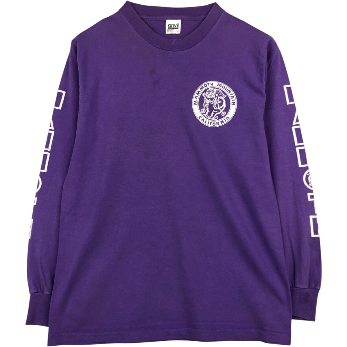 古着 90'S アンビル Anvil ロングTシャツ ロンT USA製 メンズL相当 ヴィンテージ /eaa630665 【中古】 【260408】