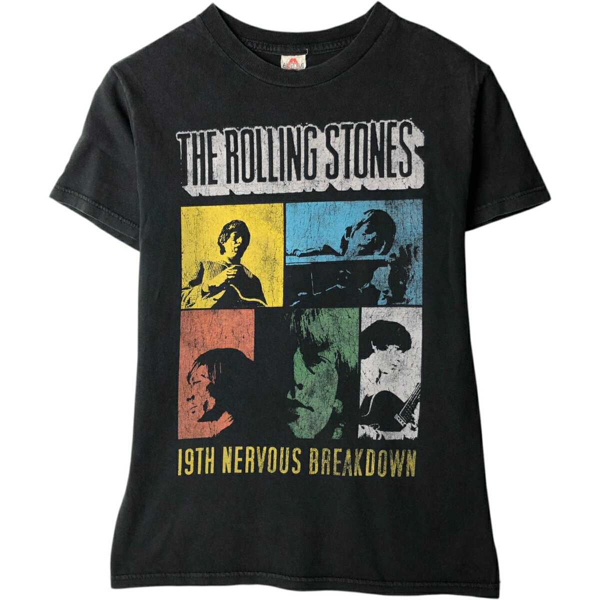 Rakuten - 古着 アルスタイル ALSTYLE The Rolling Stones ローリングストーンズ バンドTシャツ バンT メンズS相当 /eaa630767 【中古】 【260405】 ブラック系 春夏秋