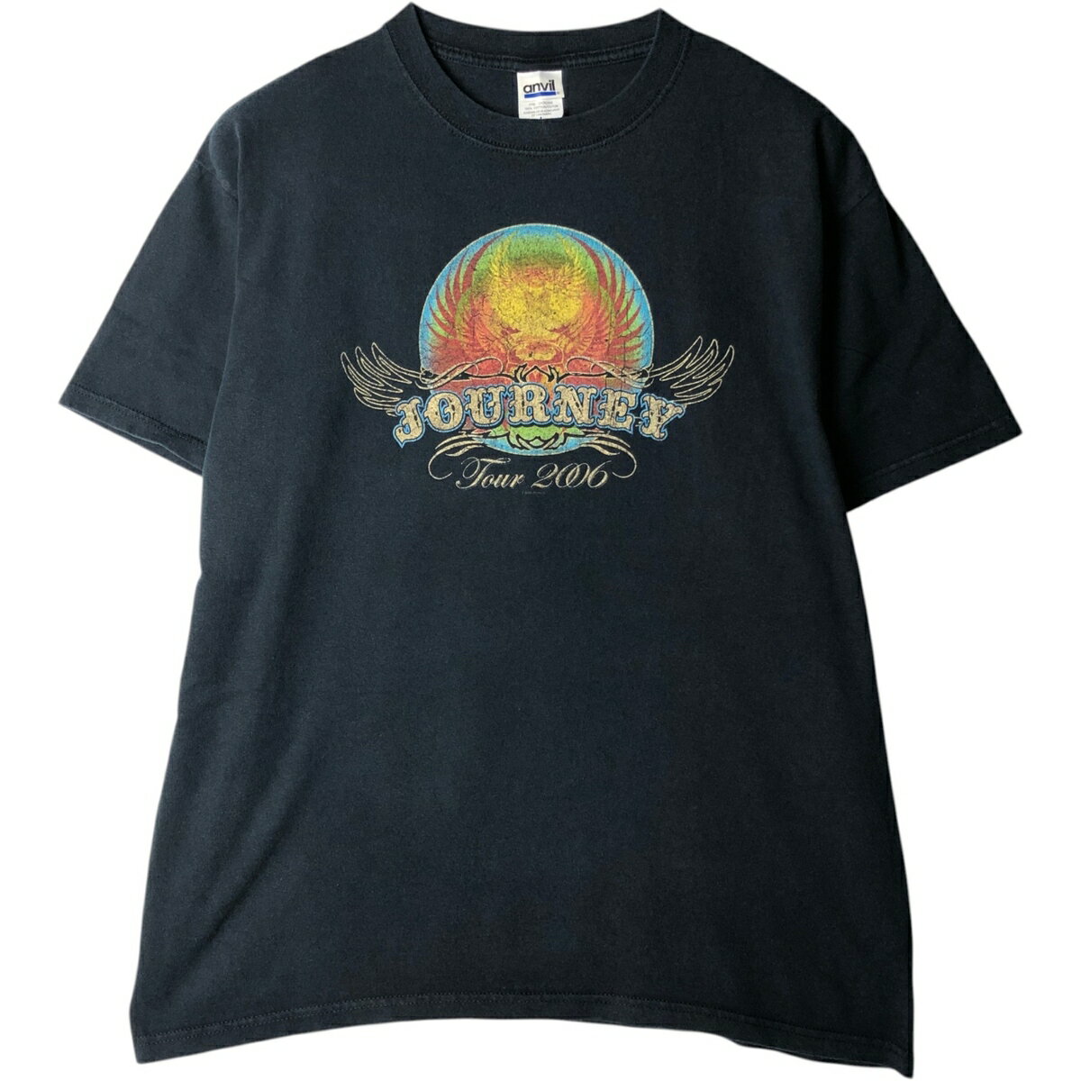 古着 00'S アンビル Anvil JOURNEY ジャーニー バンドTシャツ バンT メンズL相当 /eaa630779 【中古】 【260405】 ネイビー系 春夏秋