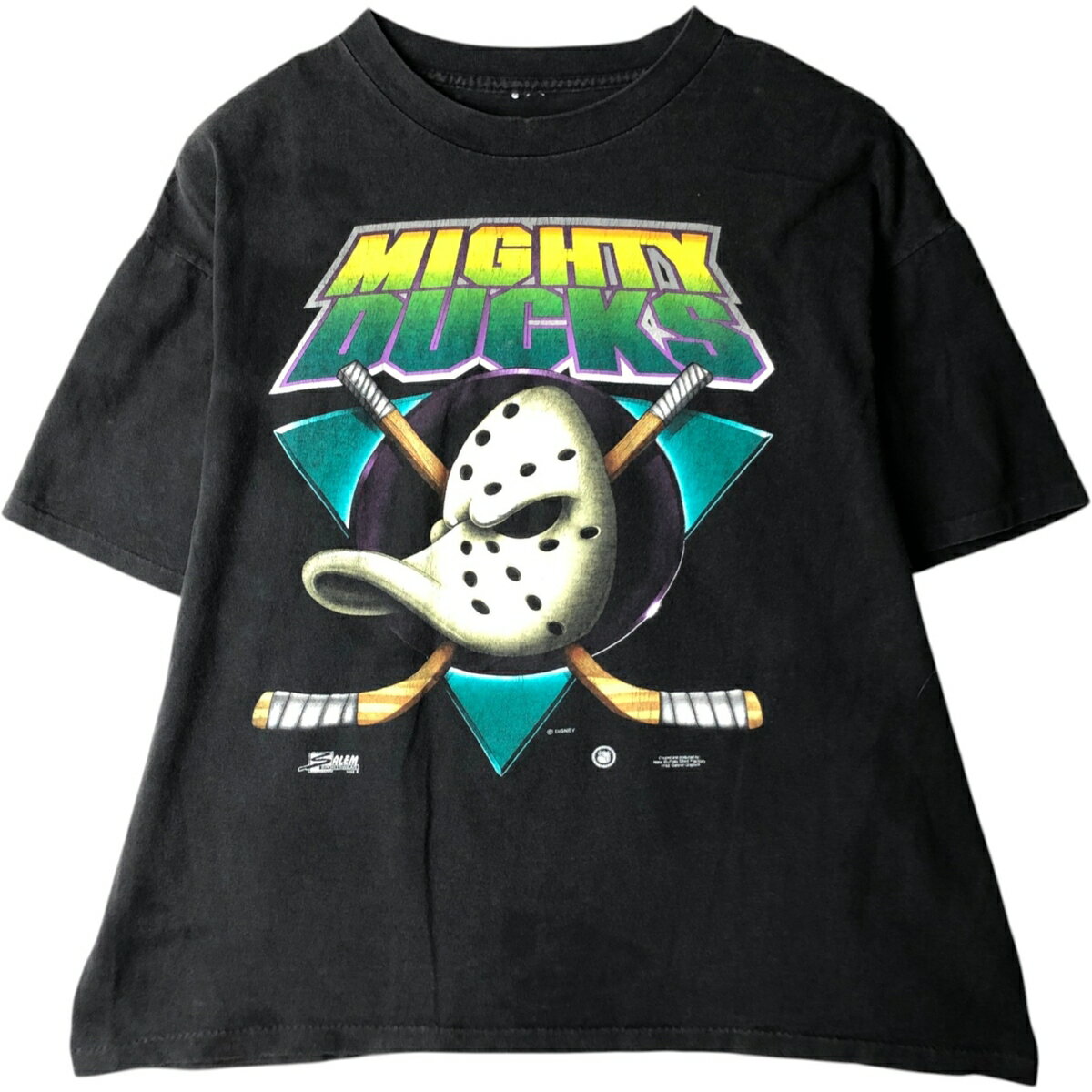 古着 NHL ANAHEIM DUCKS アナハイムマイティ ダックス スポーツプリントTシャツ メンズXXL相当 ヴィンテージ /eaa630821 【中古】 【260404】