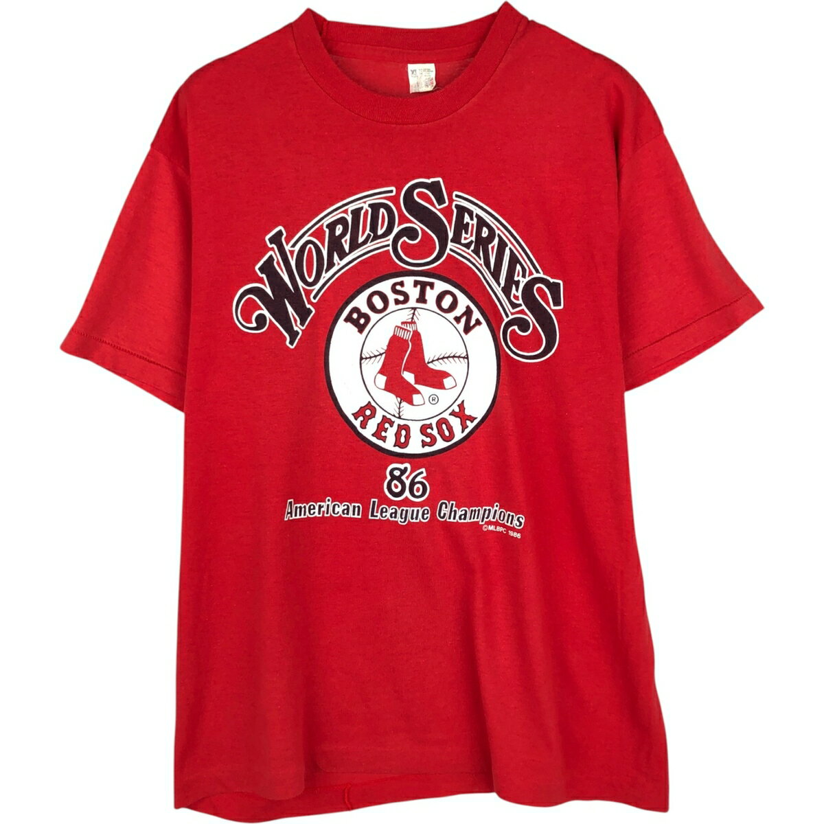 Rakuten - 古着 80'S MLB ワールドシリーズ MLB BOSTON RED SOX ボストンレッドソックス ラグランTシャツ USA製 メンズXL相当 ヴィンテージ /eaa630829 【中古】 【260403】