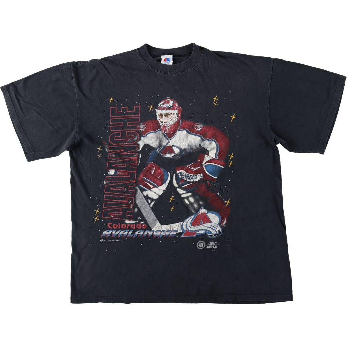 Rakuten - 古着 90'S BULLETIN ATHLETIC NHL COLORADO AVALANCHE コロラドアバランチ スポーツプリントTシャツ カナダ製 メンズXL相当 ヴィンテージ /eaa630854 【中古】 【260404】
