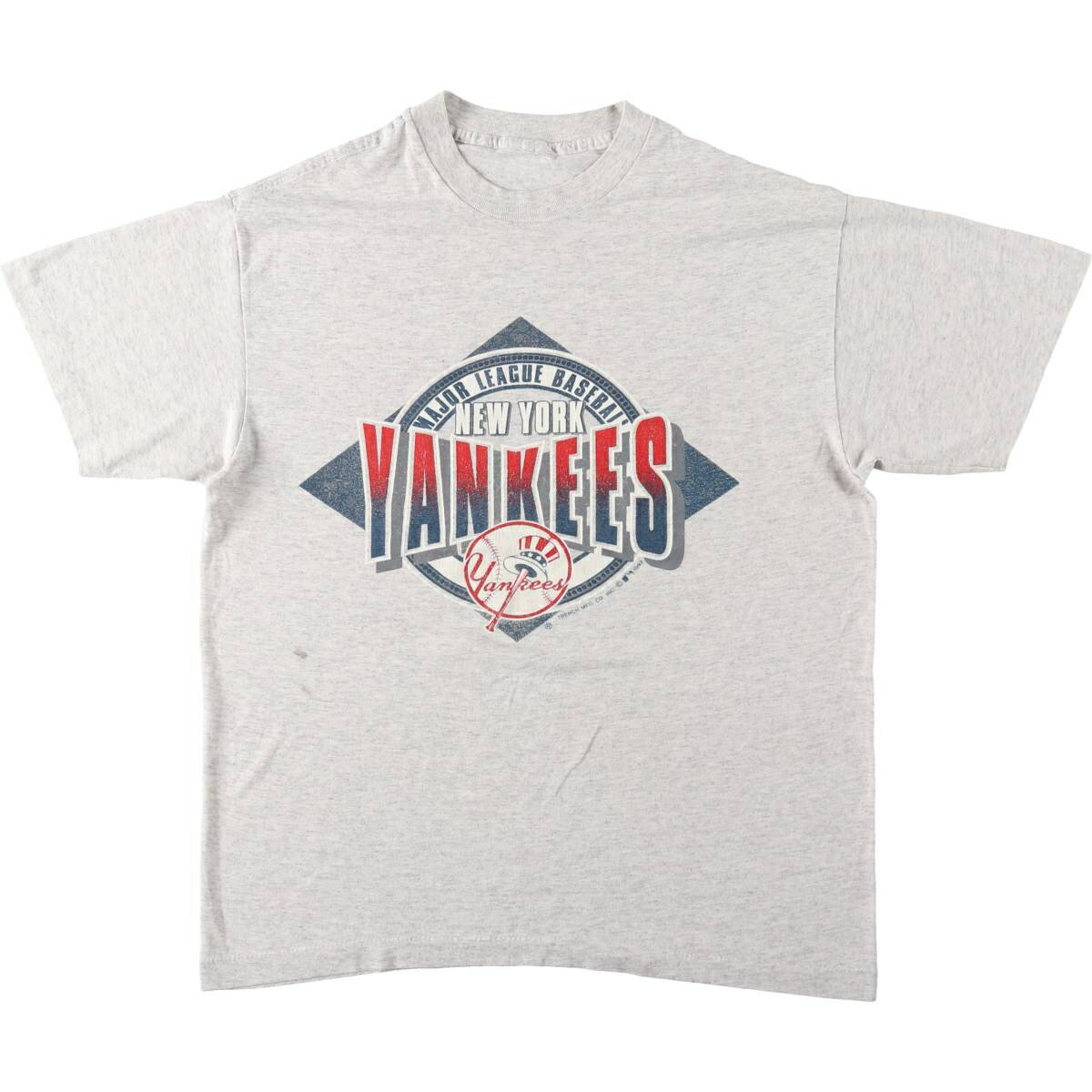 Rakuten - 古着 90'S MLB NEW YORK YANKEES ニューヨークヤンキース スポーツプリントTシャツ メンズM相当 ヴィンテージ /eaa630913 【中古】 【260403】