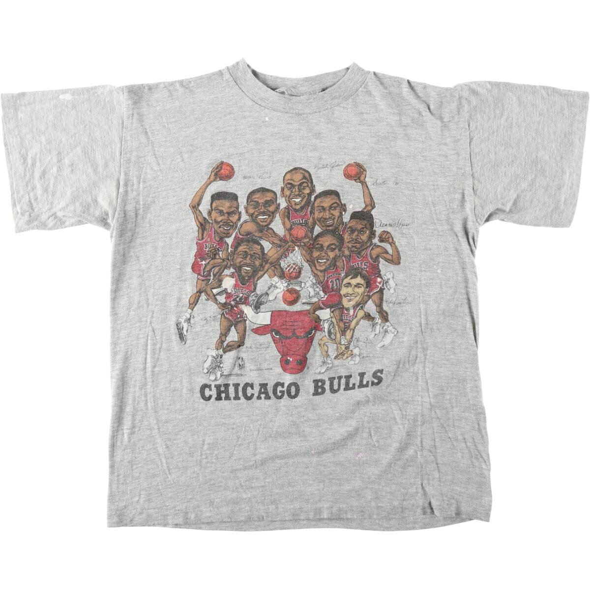 Rakuten - 古着 90'S SALEM NBA CHICAGOBULLS シカゴブルズ SLUM DUNK スラムダンク スポーツプリントTシャツ メンズXL相当 ヴィンテージ /eaa630922 【中古】 【260403】 【GR-UN】