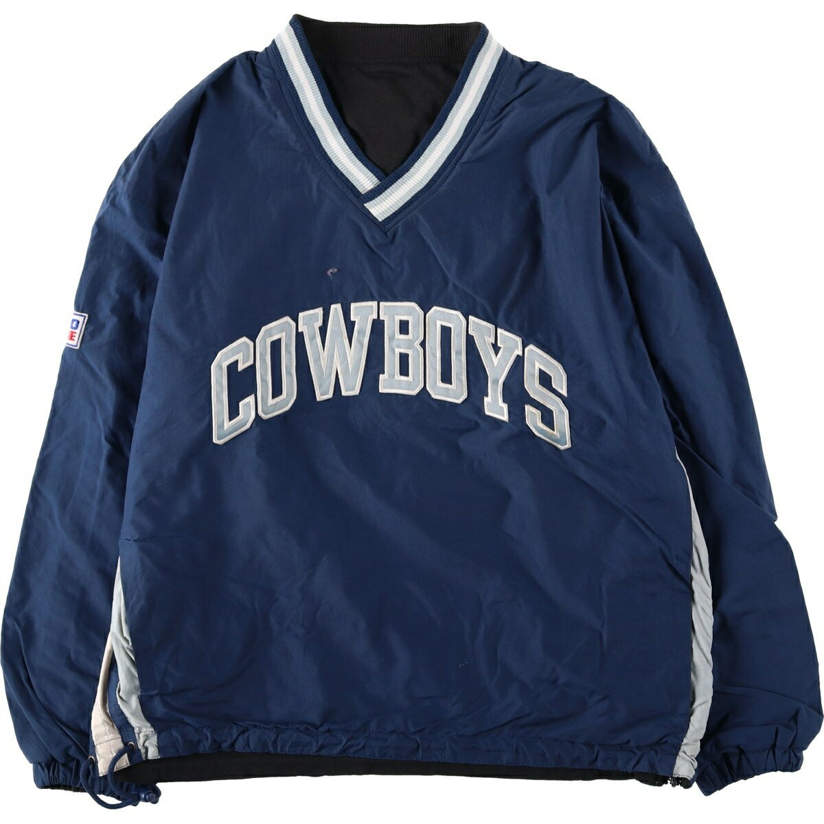 Rakuten - 古着 90'S スターター Starter NFL DALLAS COWBOYS ダラスカウボーイズ リバーシブル Vネック ナイロンプルオーバー メンズM相当 ヴィンテージ /eaa630948 【中古】 【260404】
