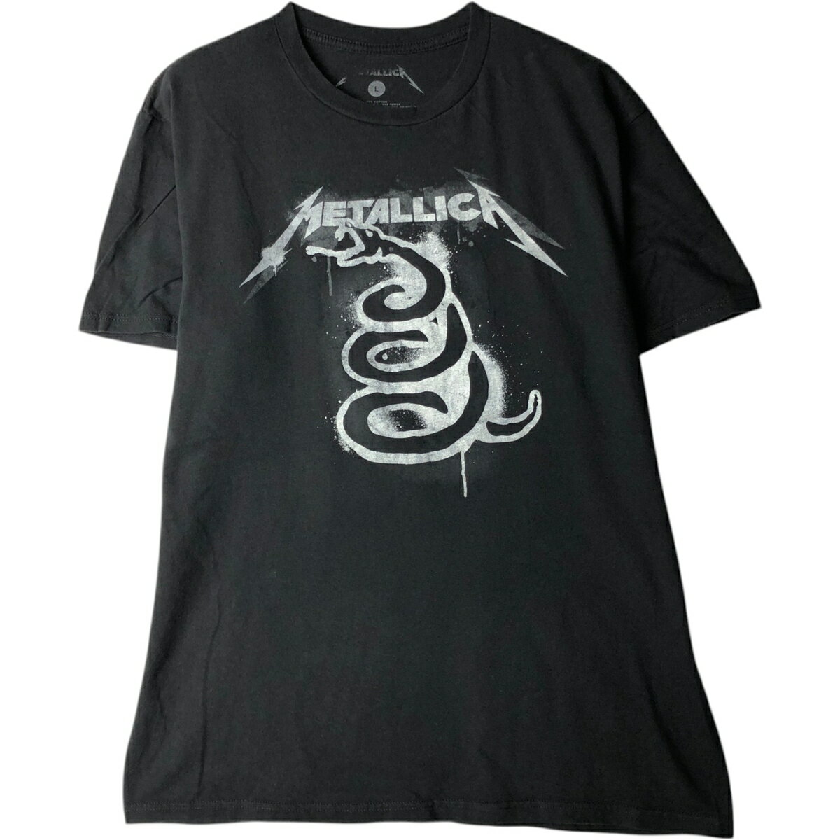 樂天商城 - 古着 METALLICA メタリカ バンドTシャツ バンT メンズL相当 /eaa631004 【中古】 【260405】 ブラック系 春夏秋