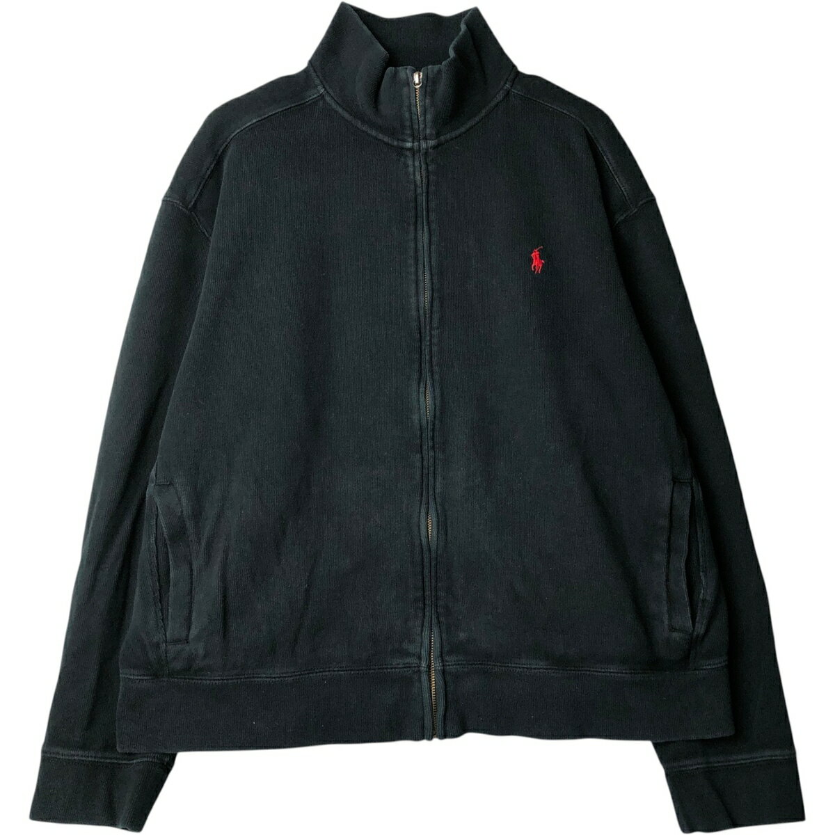 樂天商城 - 古着 ラルフローレン Ralph Lauren POLO by Ralph Lauren フルジップスウェットシャツ トレーナー メンズXL相当 /eaa631028 【中古】 【260409】 ブラック系 春夏秋冬