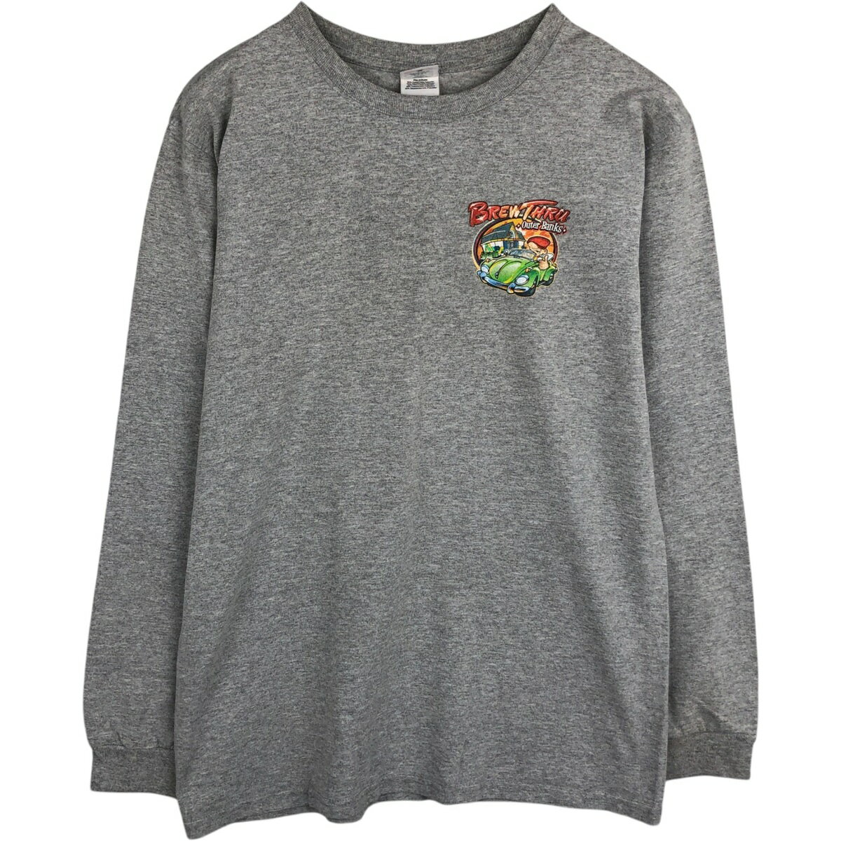 古着 アンビル Anvil Brew Thru ロングTシャツ アドバタイジング ロンT メンズM相当 /eaa631317 【中古】 【260406】