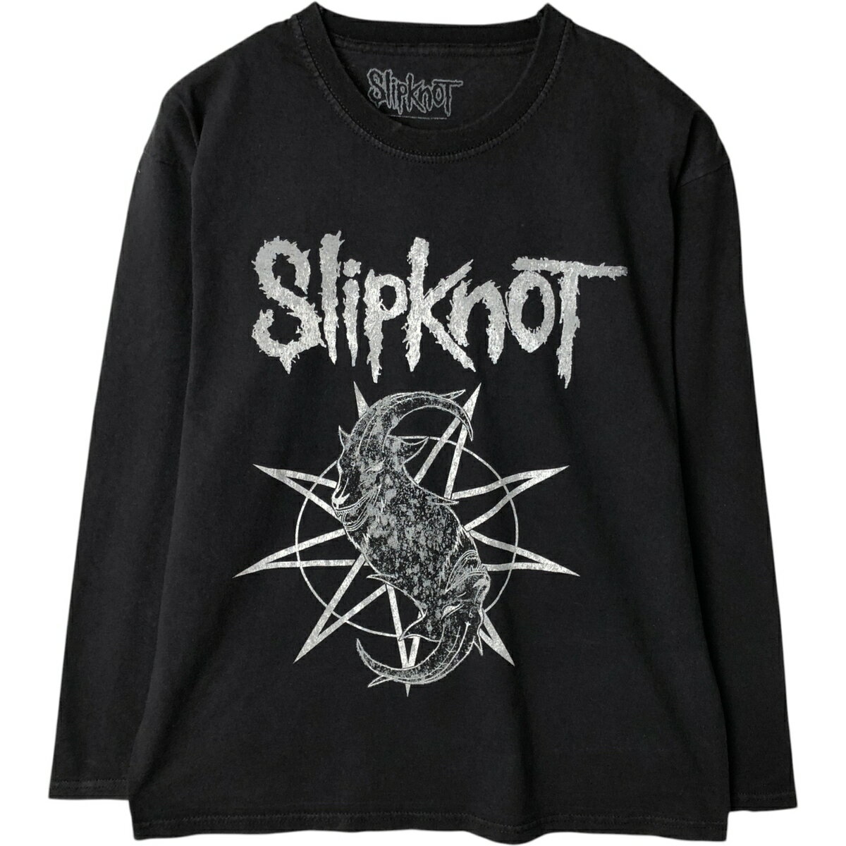 Rakuten - 古着 Slipknot スリップノット プリント ロンT バンドTシャツ バンT 英国製 メンズM相当 /eaa631348 【中古】 【260411】