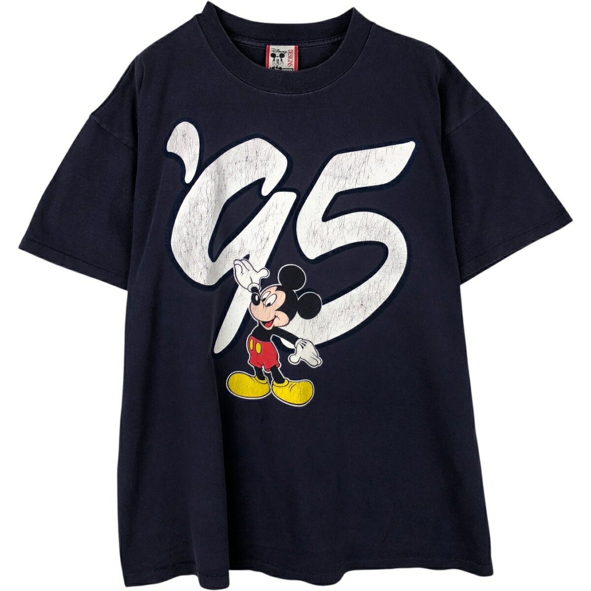 Rakuten - 古着 90'S Disney DESIGNS MICKEY MOUSE ミッキーマウス キャラクタープリントTシャツ USA製 メンズXL相当 /eaa631501 【中古】 【260411】
