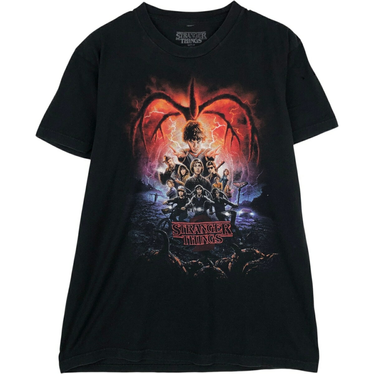 Rakuten - 古着 STRANGER THINGS ストレンジャーシングス 映画 ムービーTシャツ メンズL相当 /eaa631619 【中古】 【260408】